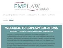 Tablet Screenshot of emplawsolutions.co.uk